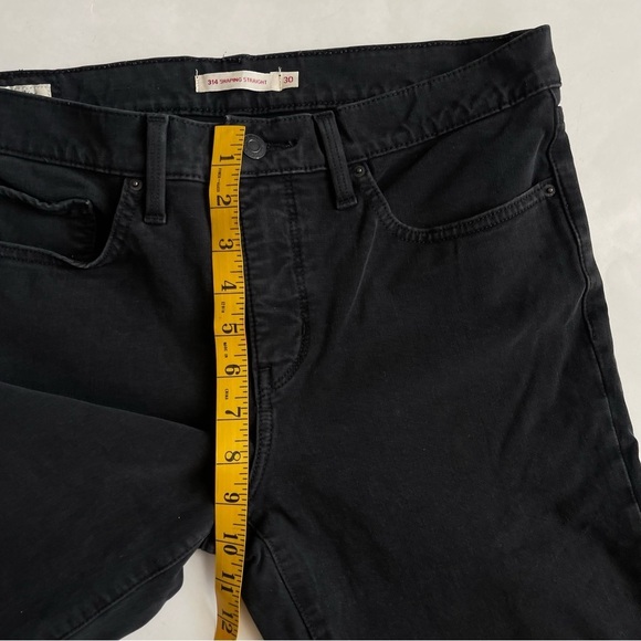 Levi's Premium Shaping Straight Leg Women's Black Jeans Size 30 - Picture 7 of 9